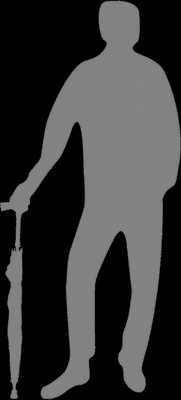 Paraguas Baston Caballero Todo en Uno